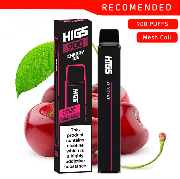 HIGS XL Cherry Ice Mesh-Coil 20mg 900 Puffs Disposable Vape