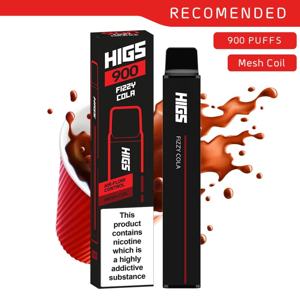 HIGS XL Fizzy Cola Mesh-Coil 20mg 900 Puffs Disposable Vape