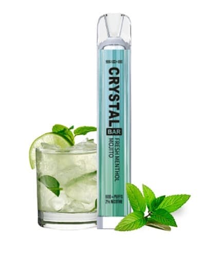 Crystal Bar Fresh Menthol Mojito Disposable Vape Mesh 20mg 600puffs