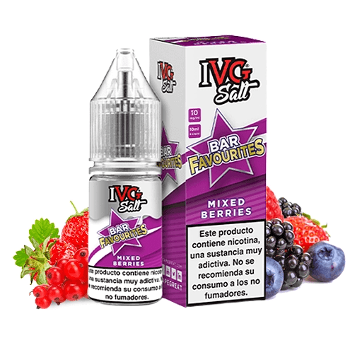 Ivg NicSalt Mixed Berries 10 ml 10 mg 50/50 e-liquid