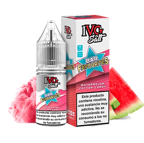 IVG NicSalt Watermelon Cotton Candy 10 ml 10 mg 50/50 e-liquid
