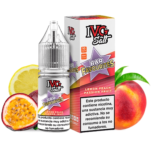 IVG NicSalt Lemon Peach Passion Fruit 10 ml 20 mg 50/50 e-liquid