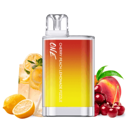 Crystal One Amare Cherry Peach Lemonade Fizzle Disposable Vape Mesh 20mg 600 puffs