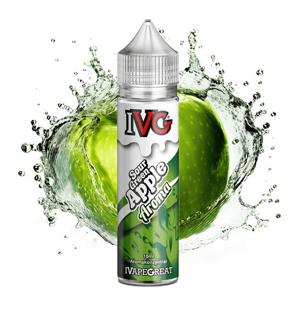 IVG Prefilled 60ml 20mg Sour Green Apple 50/50 Nicotine Salt E-liquid