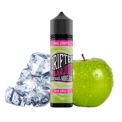 Juice Sauz Drifter Bar Sour Apple Ice Nic Salt 20 mg 60 ml előretöltött e-liquid