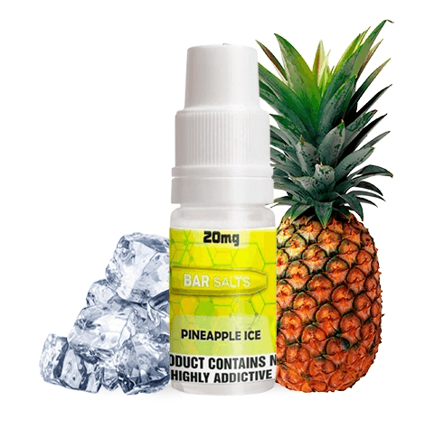 Bar Nicsalts Pineapple Ice 10 mg 10 ml 50/50 nikotino druska E skystis
