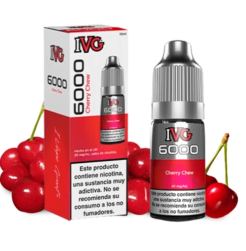 IVG 6000 Cherry Chew 10ml 20mg Salt E-liquid