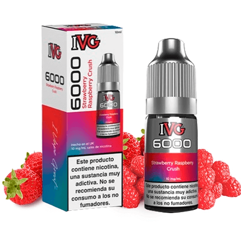IVG 6000 Strawberry Raspberry Crush 10 ml 20 mg Salt E-liquid