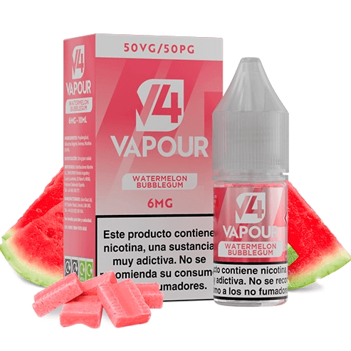 V4 Vapour Watermelon Bubblegum 10ml 6mg E-liquid