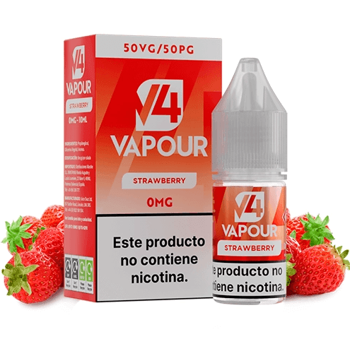 V4 Vapour Strawberry 10ml 0mg E-liquid