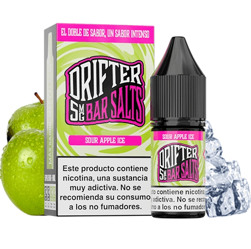 Juice Sauz Drifter Bar Sour Apple Ice Nic Salt 5mg 10ml E liquid