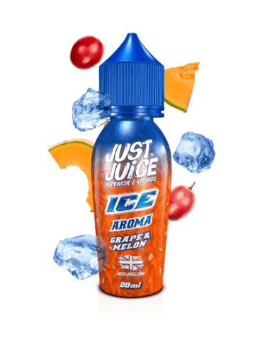 Prefilled Just Juice Ice Grape and Melon 20mg 60ml Nic Salt E-liquids