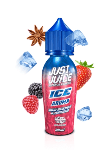 Prefilled Just Juice Ice Wild Berries and Aniseed 20mg 60ml Nic Salt E-liquids