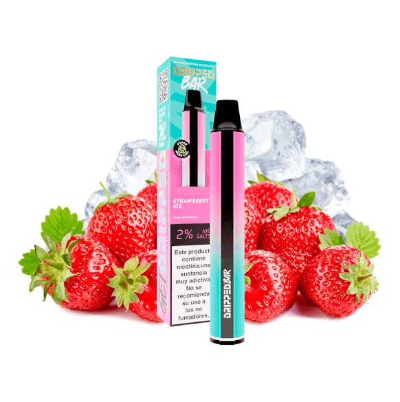 Dripped Bar Strawberry Ice  20mg 800 puffs Disposable Vape