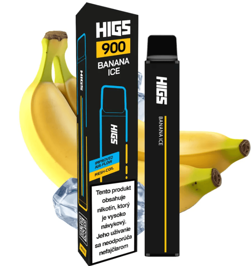 HIGS XL 900puffs Banana Ice Mesh-Coil 20mg disposable vape