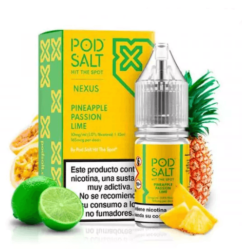Pod Salt Nexus Pineapple Passion Lime 10 ml 20 mg E-væske