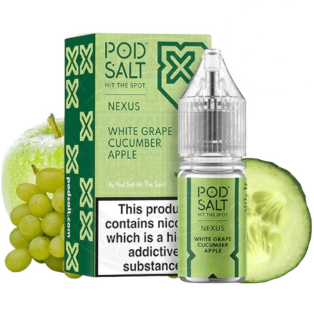 Pod Salt Nexus Бяло грозде, краставица и ябълка 10 ml 20 mg E liquid