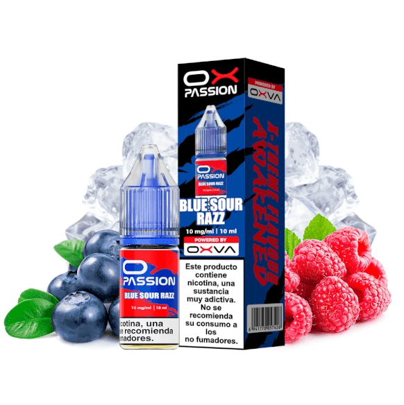 Oxva Ox Passion Nic Salts Blue Sour Razz 20 mg 10 ml e-liquid