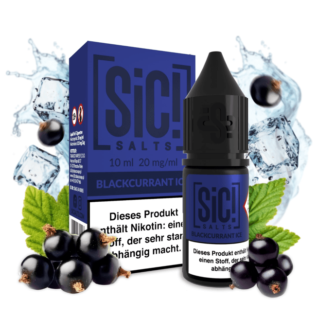 Sic! Nic Salt Blackcurrant Ice 20 mg 10 ml E-liquid