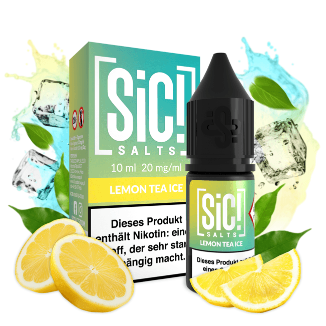 Sic! Nic Salt Lemon Tea Ice 20mg 10ml E liquid