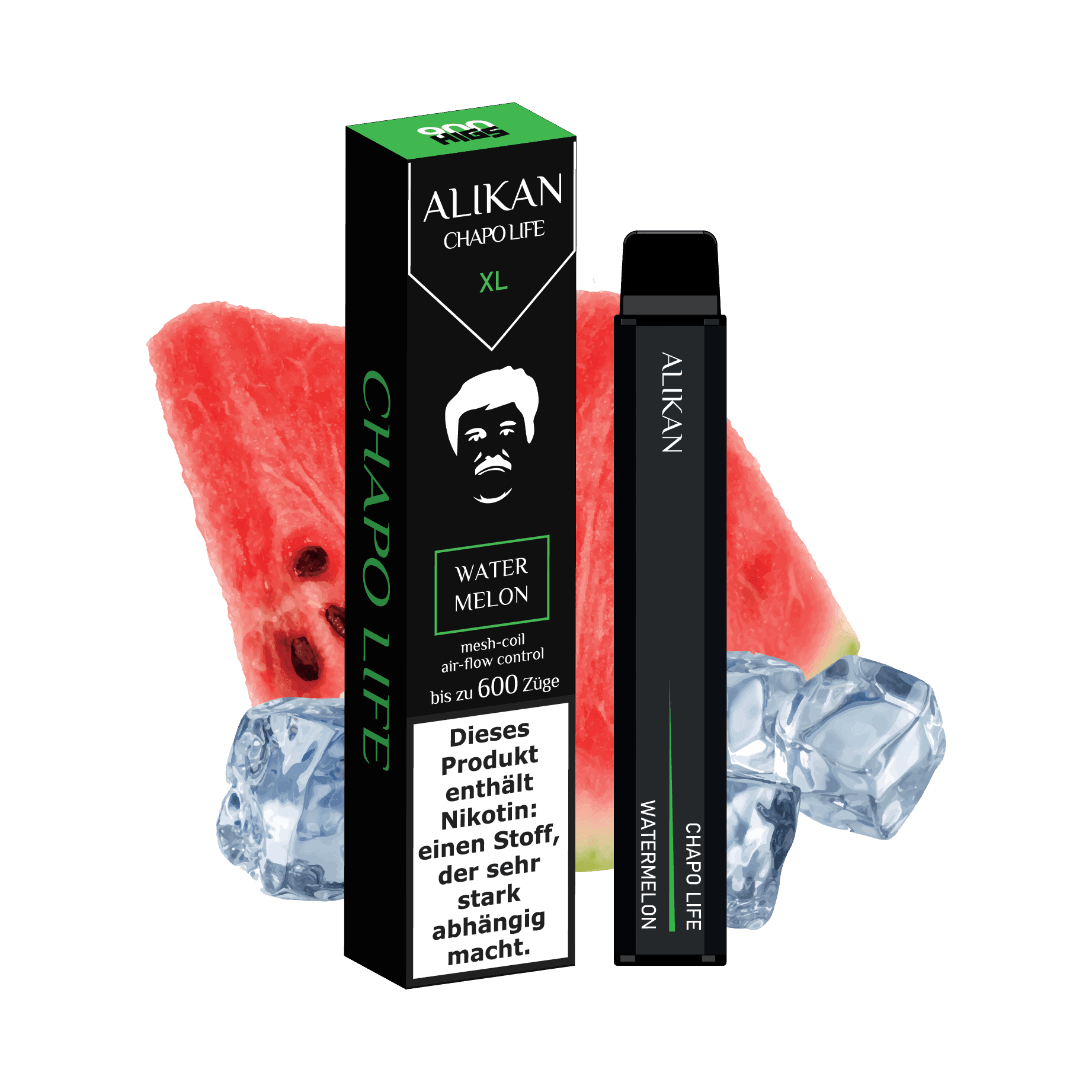 HIGS Alikan Watermelon 20mg 600 puffs Disposable Vape