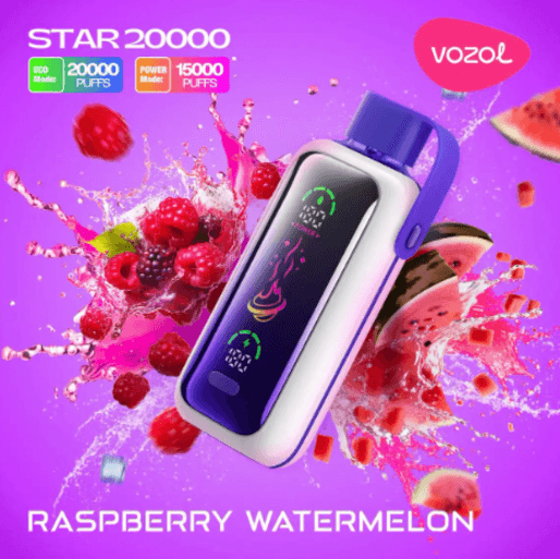 Vozol Star 20000 puffs Raspberry Watermelon 5% Disposable Vape