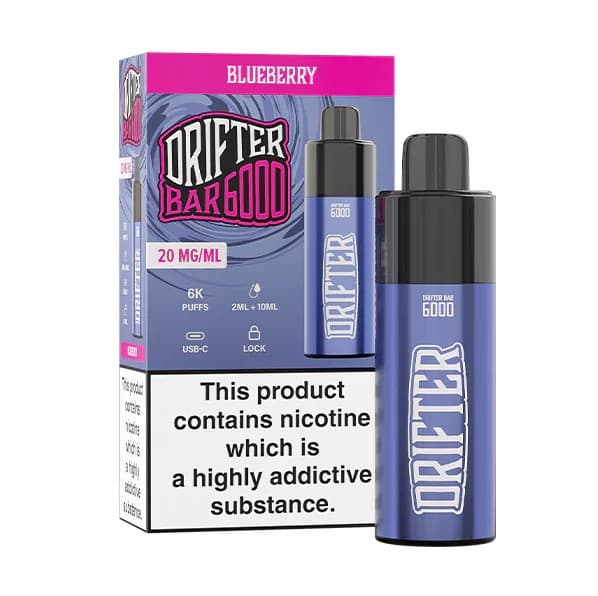 Drifter Bar 20mg 6000puffs Blueberry Disposable Vape