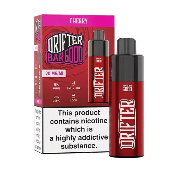 Drifter Bar 20mg 6000puffs Cherry Disposable Vape