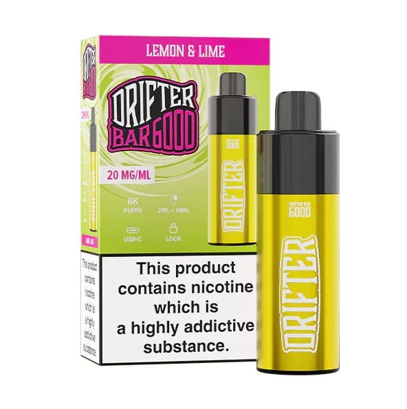 Drifter Bar 20mg 6000puffs Lemon & Lime Disposable Vape
