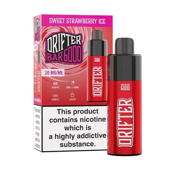 Drifter Bar 20mg 6000puffs Sweet Strawberry Ice Disposable Vape