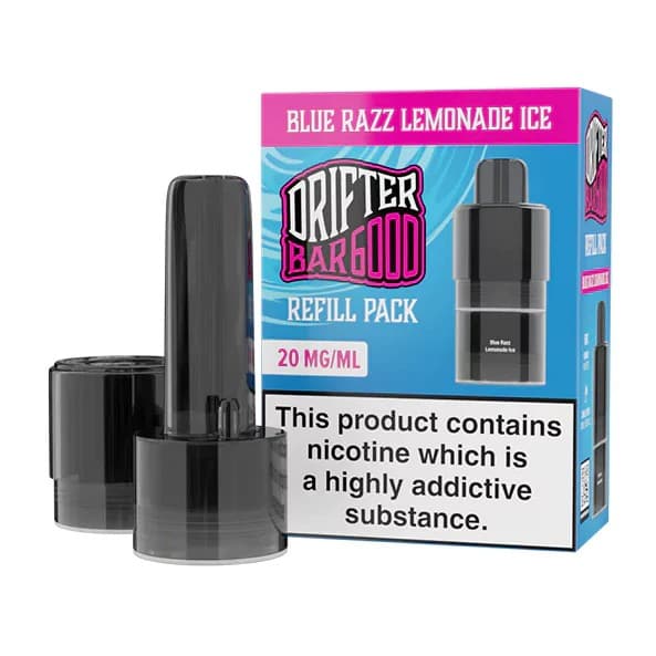Prefilled Pods Drifter Bar Blue Razz Lemonade Ice 20mg 6000puffs