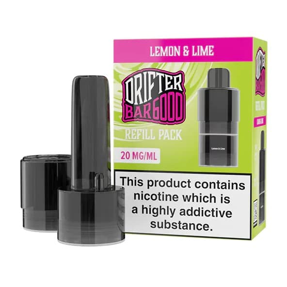 Prefilled Pods Drifter Bar Lemon & Lime 20mg 6000puffs