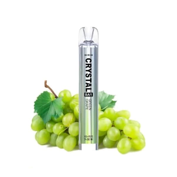 600puffs Crystal Bar Green Grape Disposable Vape Mesh 20mg