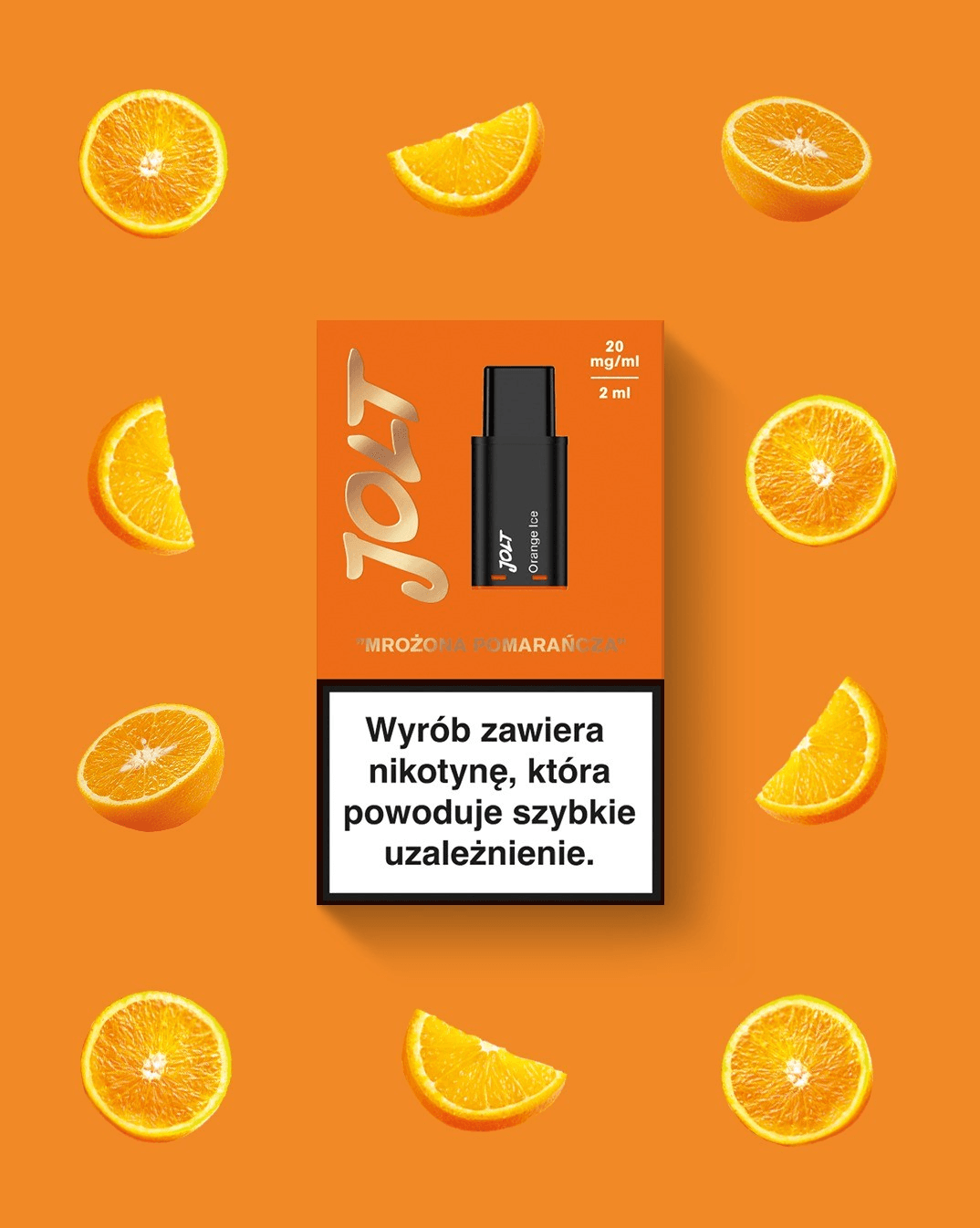 Vape Cartridge JOLT Orange Ice 2ml 600puffs 20mg