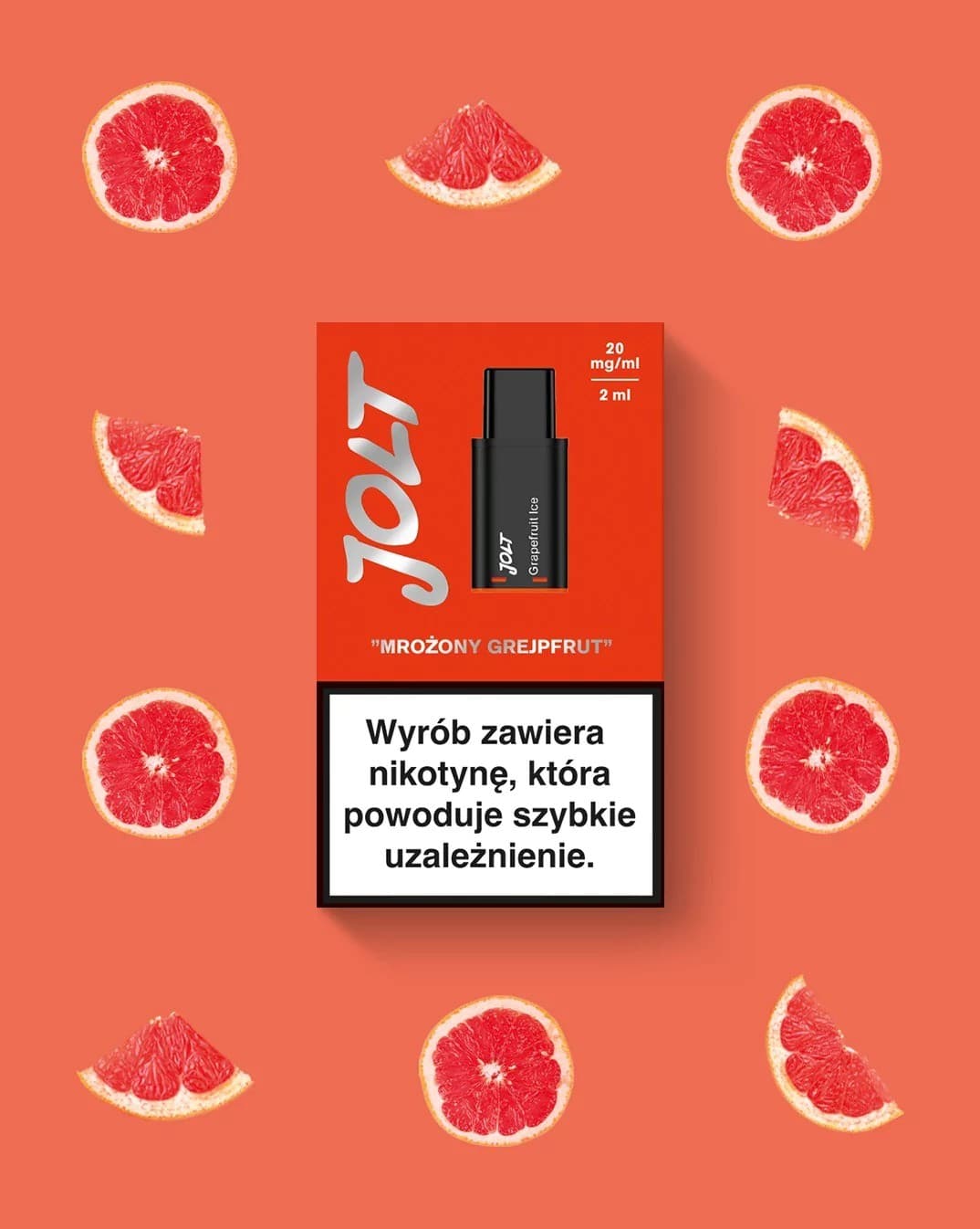 Vape Cartridge JOLT Grapefruit Ice 2ml 600puffs 20mg