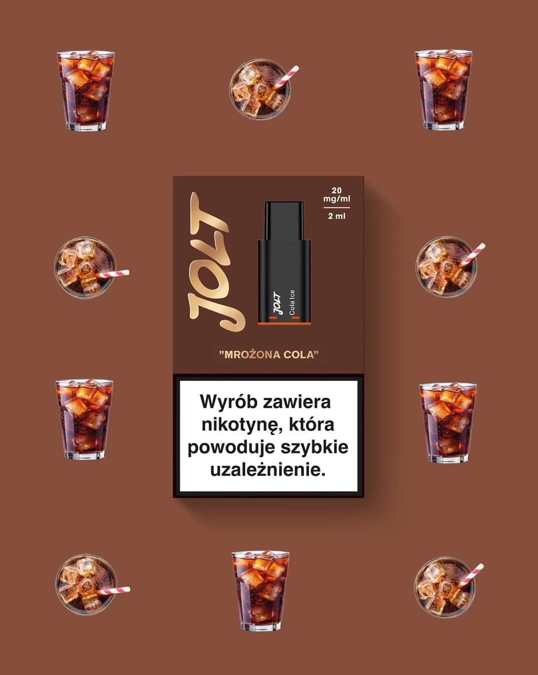 Vape Cartridge JOLT Cola Ice 2ml 600puffs 20mg