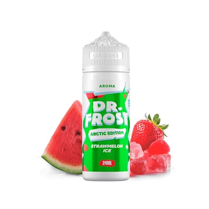 Prefilled Dr frost Strawmelon Ice 6 mg 60/40 120 ml Nikotin-E-Liquid