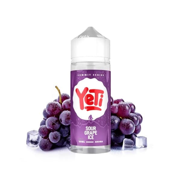 Prefilled Nicotine Yeti Sour Grape Ice 3mg 60/40 120ml E-liquid