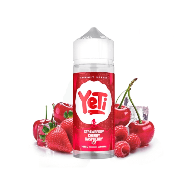 Prefilled Nicotine Yeti Strawberry Cherry Raspberry Ice 3 mg 60/40 120 ml E-liquid