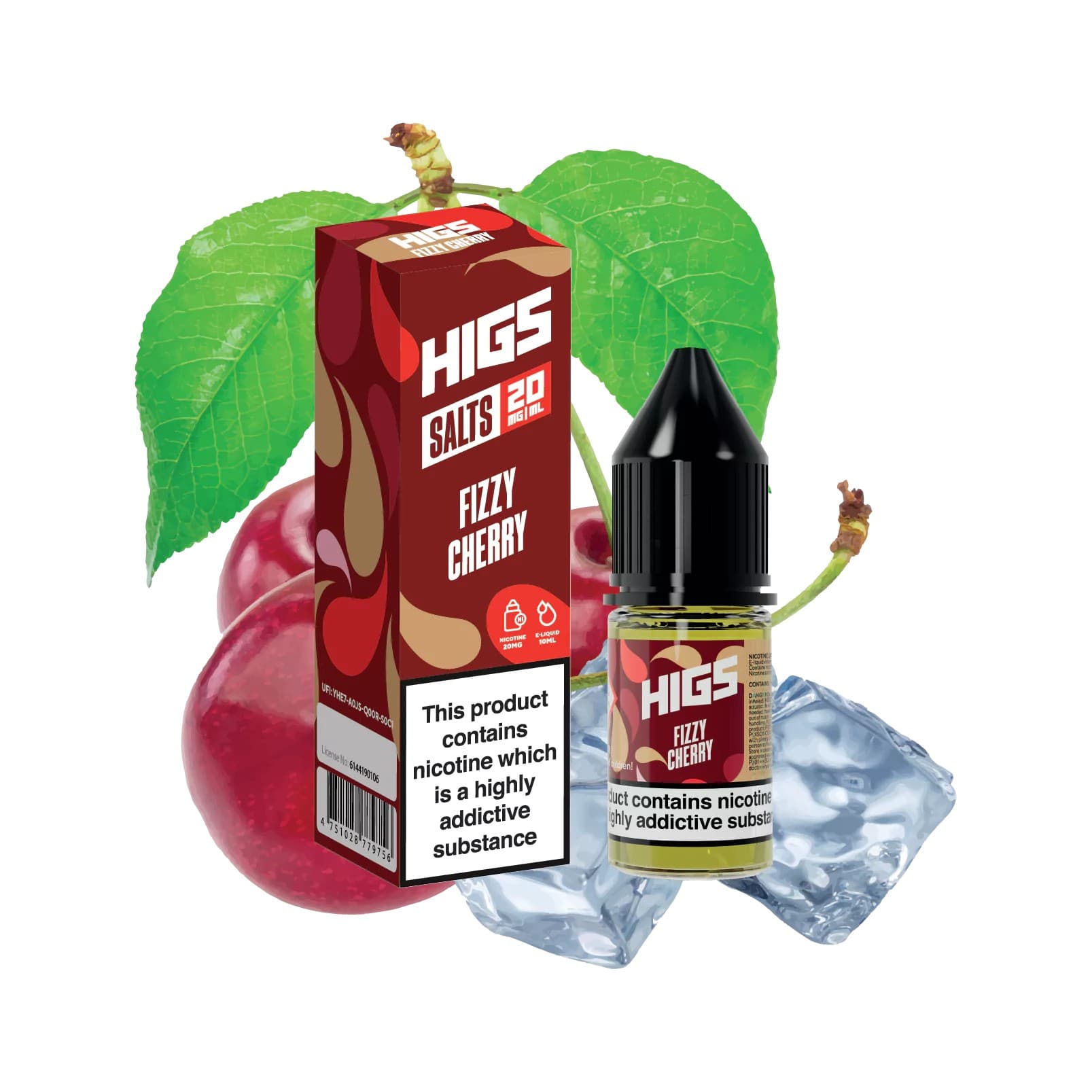 Nic Salt Higs Fizzy Cherry 20 mg 10 ml Υγρό Αναπλήρωσης