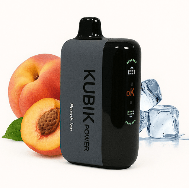30k puffs Kubik Power Peach Ice 5% Disposable Vape