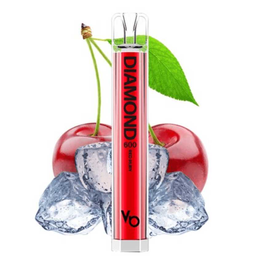 Disposable Vape Red Ruby Vapes Bars Diamond 600 puffs 20mg EXPIRATION DATE 24.06.25.