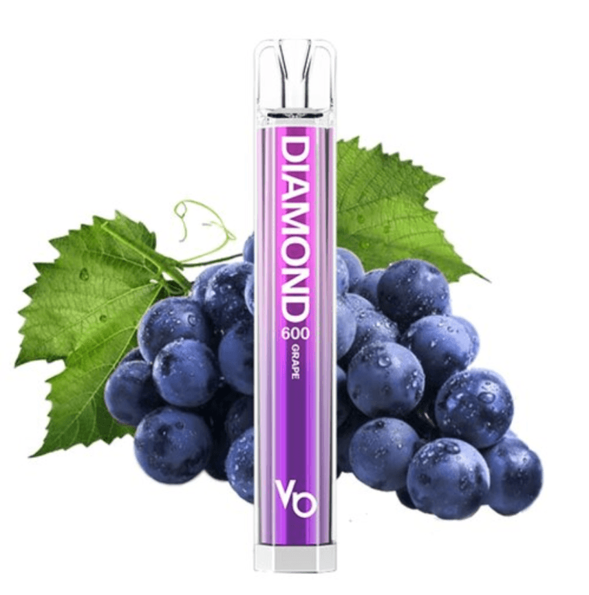 Disposable Vape Grape Vapes Bars Diamond 600 puffs 20mg EXPIRATION DATE 19.08.25.