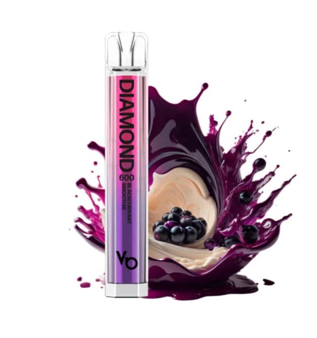 Disposable Vape Blackcurrant Smoothie Vapes Bars Diamond 600 puffs 20mg EXPIRATION DATE 19.07.25.