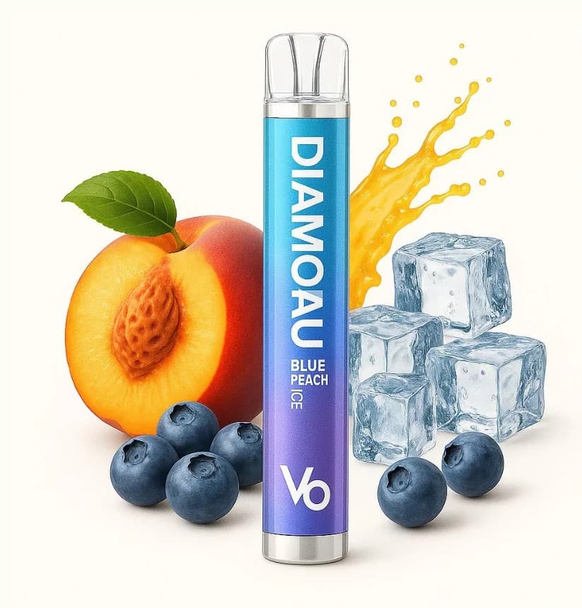 Disposable Vape Blue Peach Ice Vapes Bars Diamond 600 puffs 20mg EXPIRATION DATE 24.06.25.