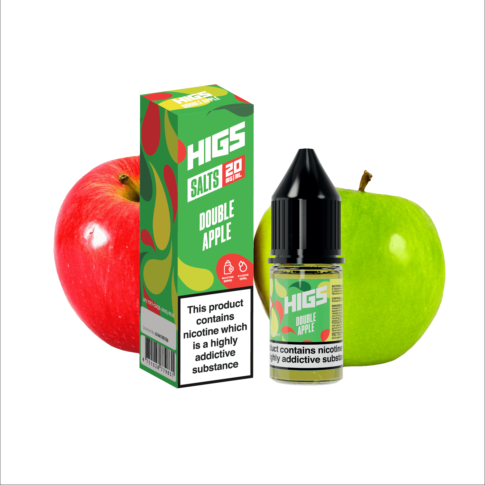 Nic Salt Higs Double Apple 20mg 10ml E-liquids
