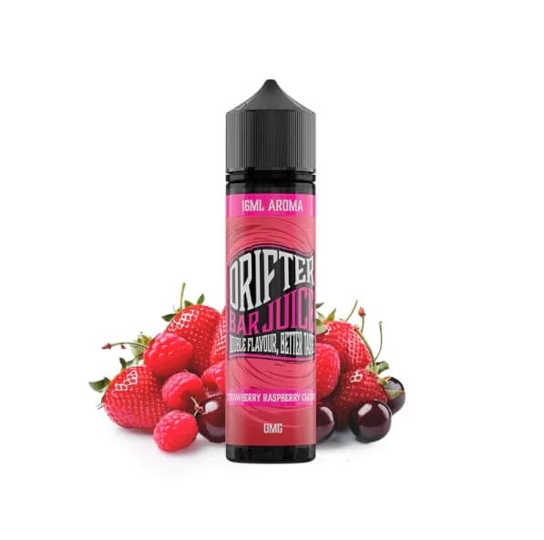 Prefilled Juice Sauz Drifter Bar Strawberry Raspberry Cherry Nic Salt 20mg 60ml E liquid