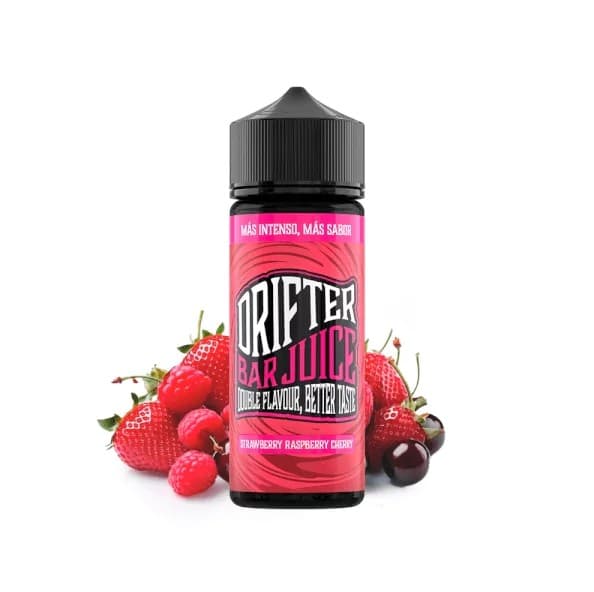 Prefilled Juice Sauz Drifter Bar Strawberry Raspberry Cherry 6mg 60/40 120ml Nicotine E-liquid