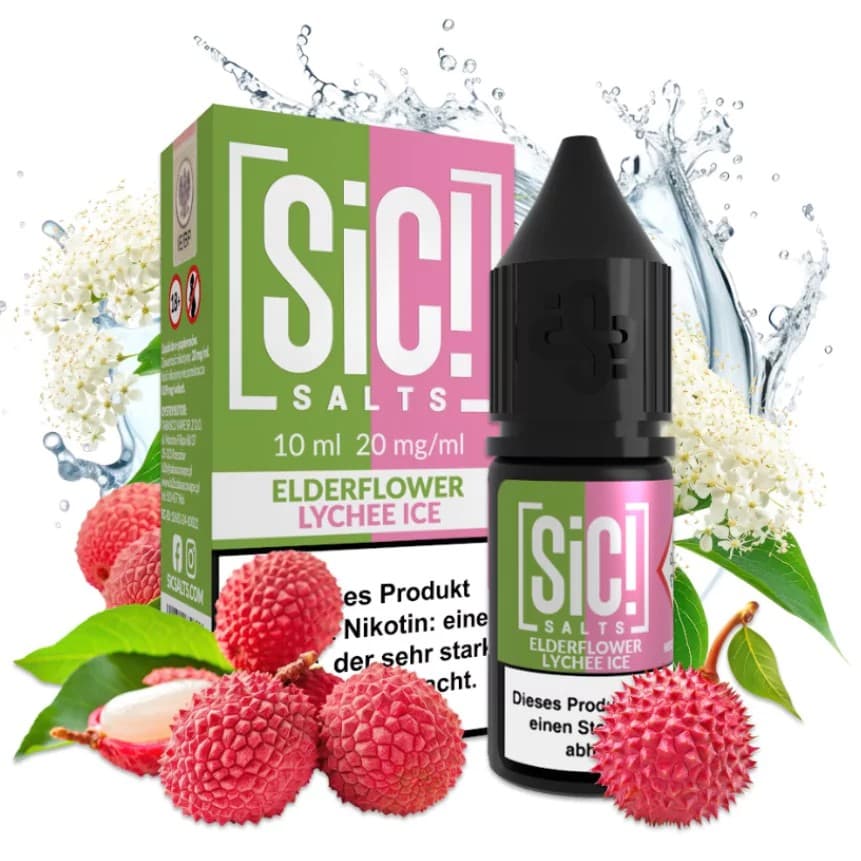 Nic Salt Sic! Elderflower Lychee Ice 20mg 10ml E liquid