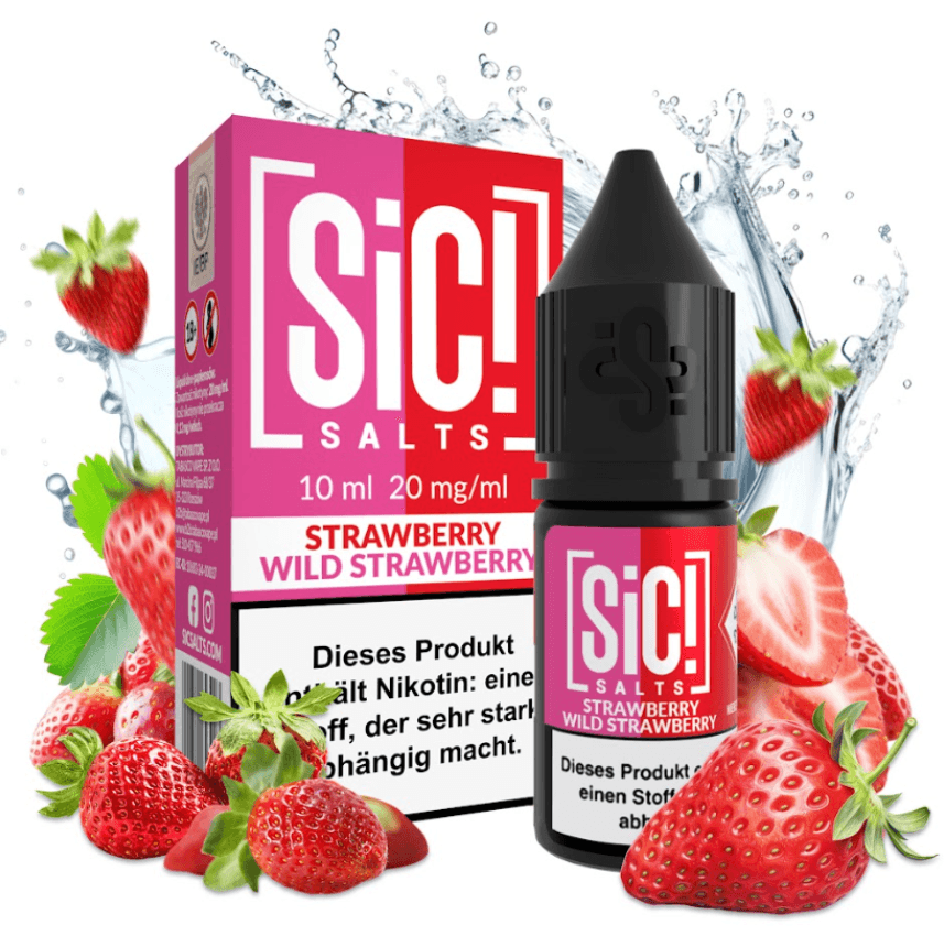 Nic Salt Sic! Strawberry Wild Strawberry 20mg 10ml E liquid